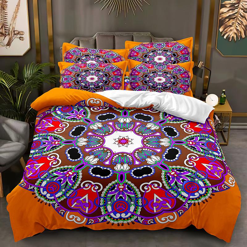 Fashion Technology Printing, 3D Digital Printing, Bedding, Duvet Covers, Pillowcases, Three-piece Sets