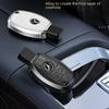 Mercedes-Benz C- Class E-Class GLC300L260Le300l Car Leather Metal Key Holder Aluminum Alloy Business Style Black Blue White Brow