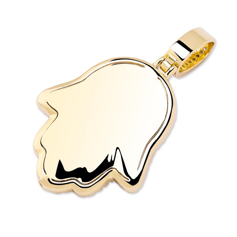 Men's Trendy Retro Fatima Hand Zircon Necklace