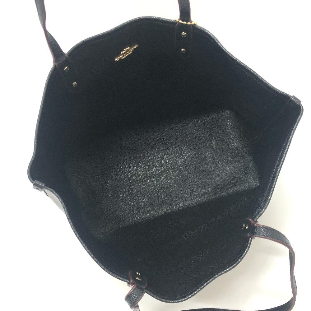 COACH Signature Bag Hand Bag Shoulder Tote Bag PVC Brown