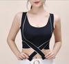 Women Adjustment Cross Back Brassiere Gathered Push Up Sport Yoga Vest Bra Comfortable Side Buckle Wireless Lingerie Seamless Underwear