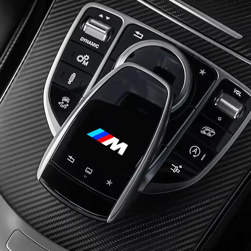 For BMW M E46 E90 E60 5/10pcs Car Interior Sticker Central Control Decals Emblem Badge Car Styling For BMW F30 F10 E90 F20 E46 E60 E70 E39 E36 X1 X3 M