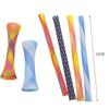 Colorful Cat Spring Toys Plastic Colorful Cat Toys Fun Interactive Cat Toys  for Indoor Cats