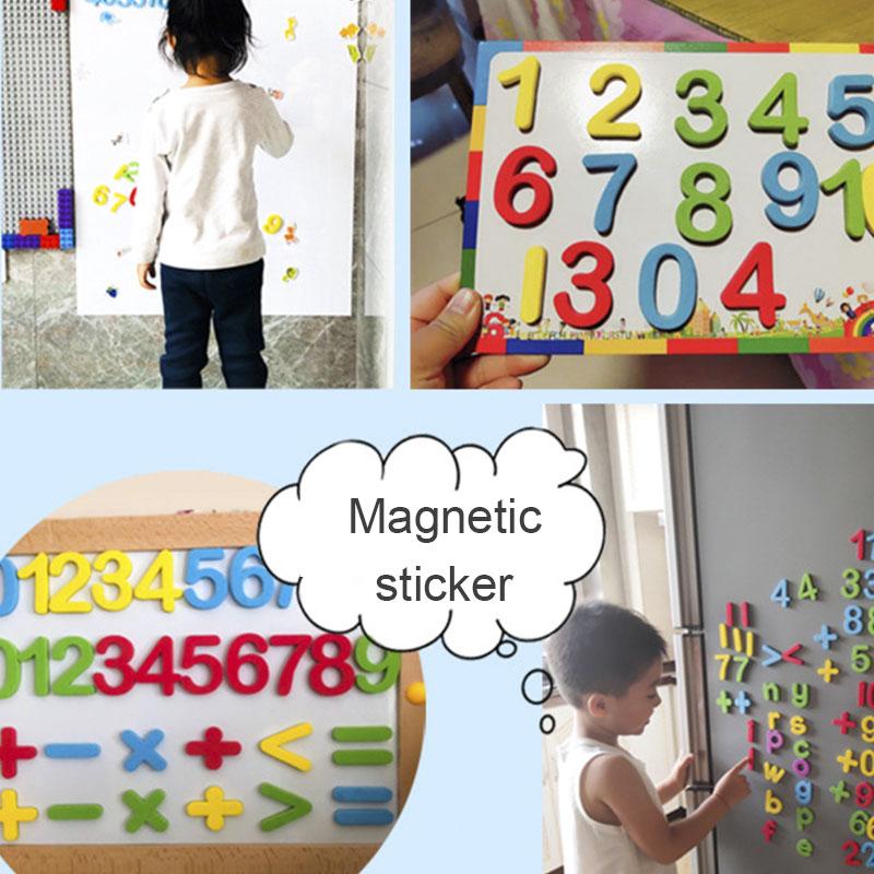 Adesivos Magnéticos de Letras para Crianças Não Tóxicos Alfabeto Inglês Magnético Número Adesivo para Geladeira Brinquedos Educacionais Clássicos para Crianças