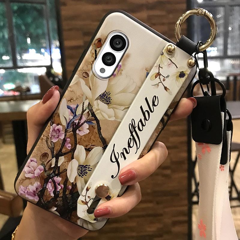 Anti-dust Protective Phone Case For FCNT/Fujitsu Arrows N F-51C Fashion Design Wristband Kickstand Durable Phone Holder
