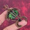 Ruby zoisite pendant copper wire wrapped gemstone pendant handmade jewelry tortoise pendant copper jewelry gifts for him wire wrap jewelry