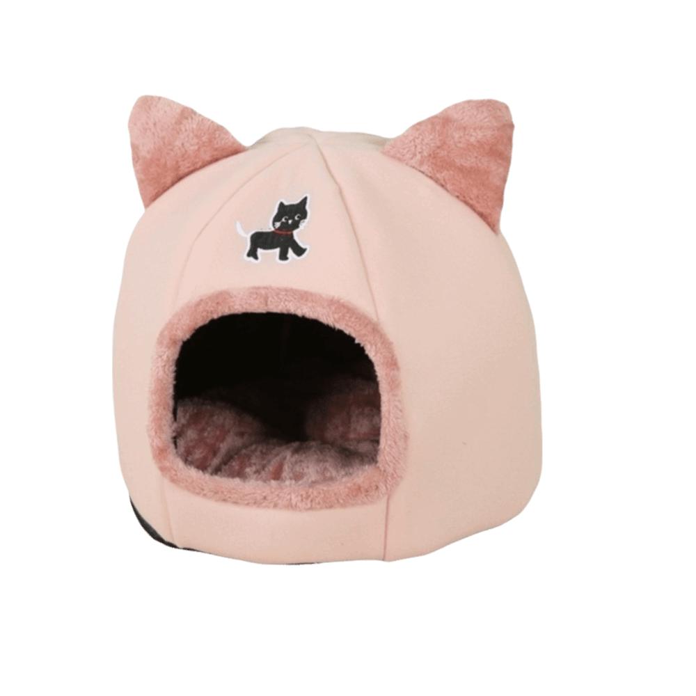 Dog Pumpkin House Semi-Closed Winter Cat Nest Cartoon Cozy Pet Sleeping Basket Warm Anti-Slip Windproof Cat Cave Home Decor