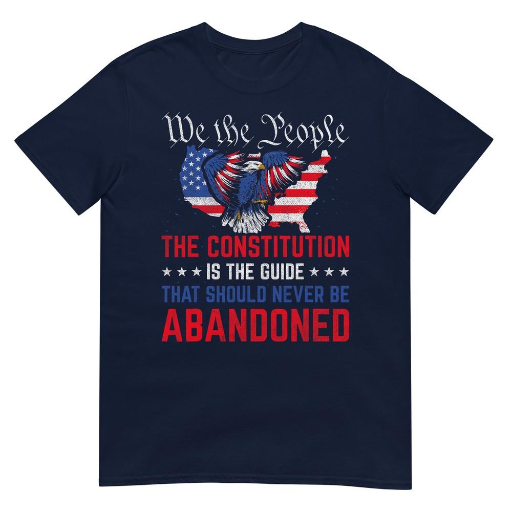 The Constitution Is The Guide Us Flag Patriotic American TShirt S