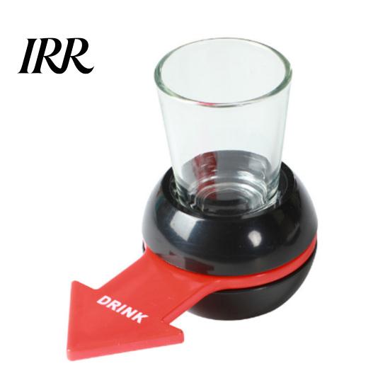 Party Game with Shot Glass Penalty Spin Wheel Drinking Toy, Fun Adults Pointer Rotating Punishment for Bar, KTV, Family Night, Parties,