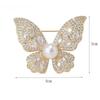 1Pcs Classic Lady Dress Suit High-End Pins Jewelry Fashion Women Girls Elegant Crystal Butterfly Brooches Badges