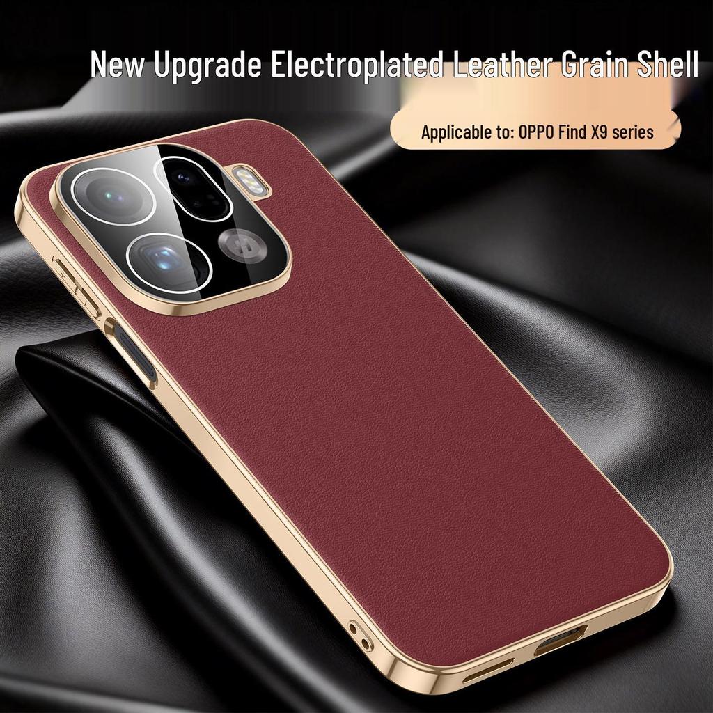 Oppo Find X9 Pro Premium Leather Phone Case - Stylish Protective Cover for Men and Women with Built-in Lens Protection.