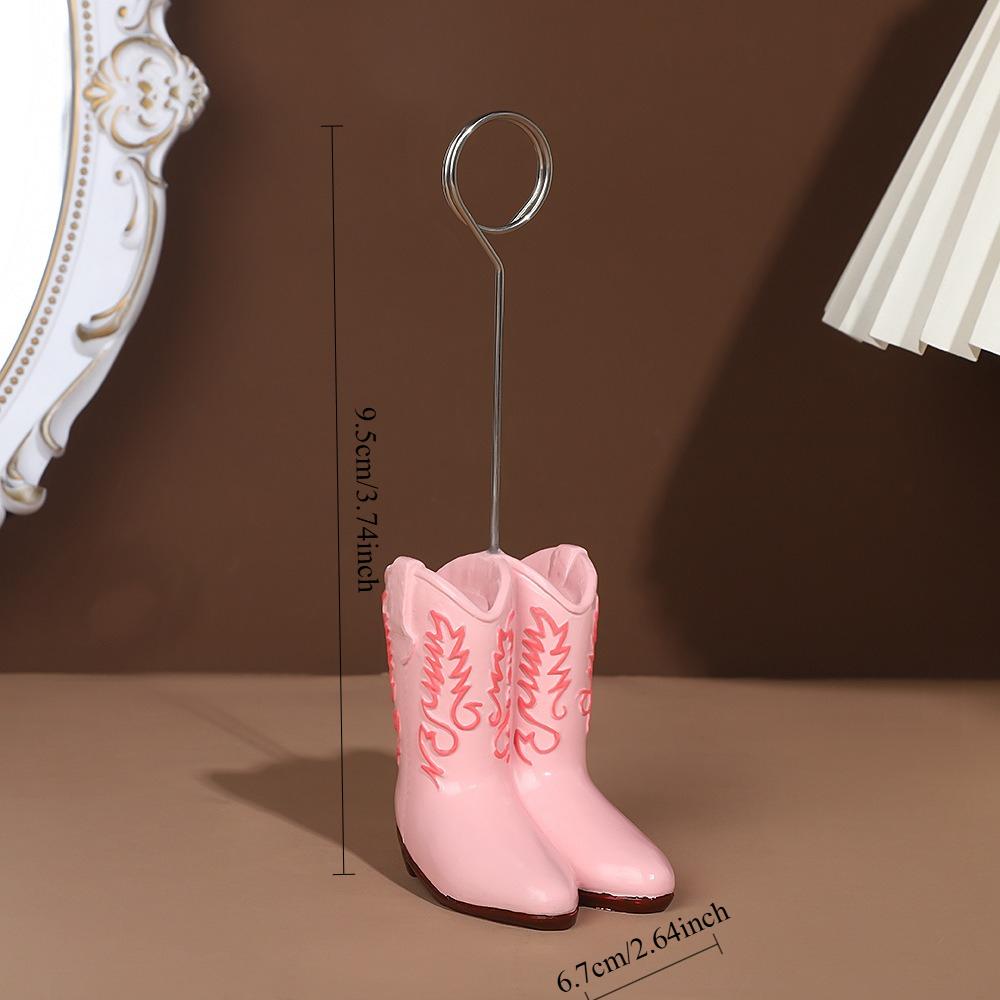 1PC Resin Personalized Colorful Boot Ornaments Creative Crafts Flat Pattern Patent Leather Fashionable Women's Shoes Ornaments