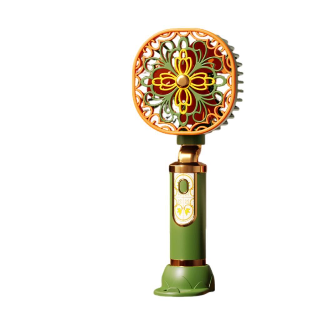 

Quiet Operation Handheld Mini Fan 3 Speeds Personal Cooling Fan Portable Electric Fan Office зелёный