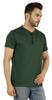 Inkmeso Solides Henley-T-Shirt für Herren Baumwolle Kurzarm T-Shirts Tasche