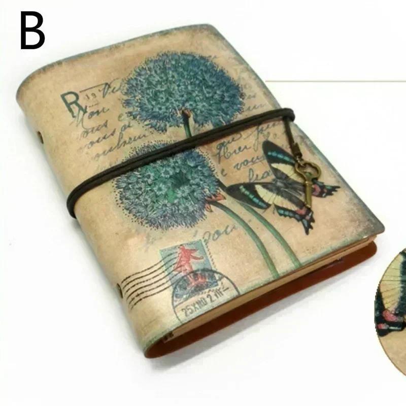 

Новый винтажный блокнот из ПУ кожи, креативный планер из крафт-бумаги, альбом для эскизов, ежедневник, школьные письменные принадлежности