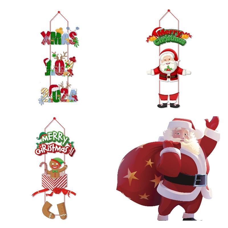 Christmas Door Hangings Set Of 3pcs In Different Styles Perfect For Merry Christmas