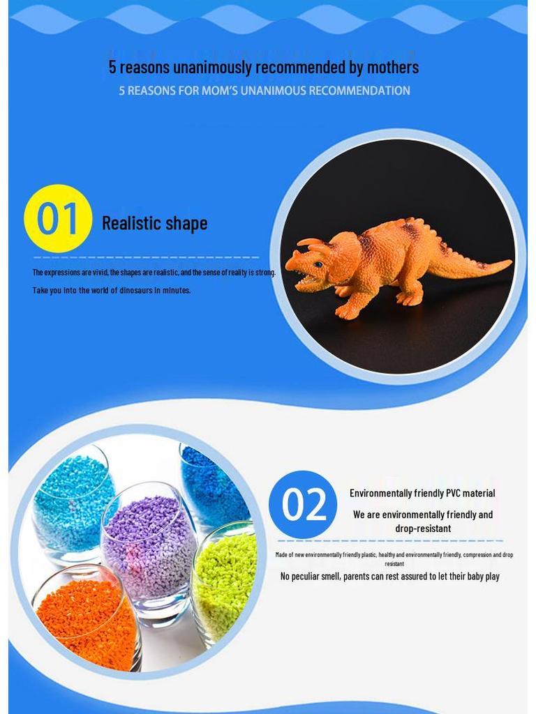 Best-Selling Dinosaur & Wild Animal Farm Model Toy Set for Children