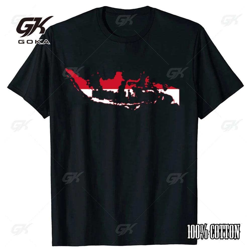 

Funny Flag Map of Indonesia Graphic Tshirts Men Womens Fashion Casual 100 Cotton Loose Oversized Top Tee 4XL