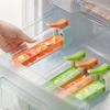 Eiswürfelform mit Handpresse Eisbereiter 6-Fächer Eiswürfelbehälter Tasse Eisbehälter für Kühlschrank Eisaufbewahrung