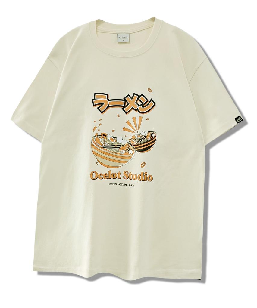Osillos C57 Oversized Ramenya Short Sleeve T-Shirt_Cream