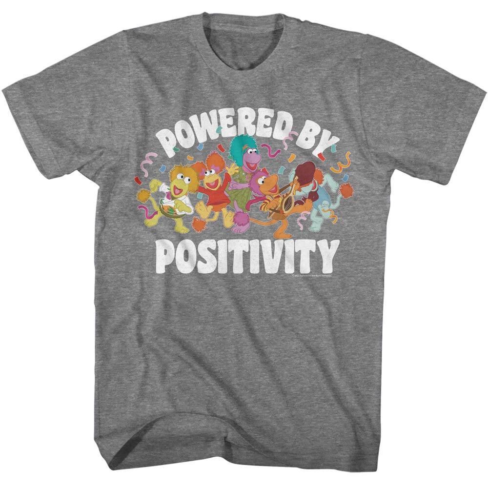 Fraggle Rock Jim Henson Powered By Positivity 80 s Puppeteer Men s T Shirt S