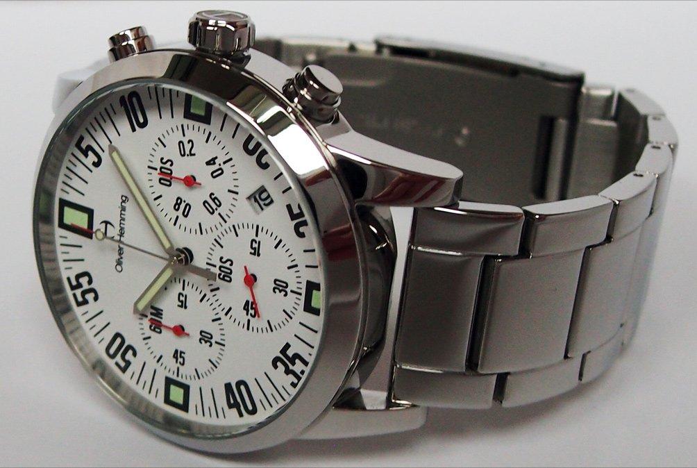 Oliver Hemming Quartz Chronograph Wristwatch WTC17S80WCD Battery-Powered [Used]