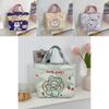 Canvas Tote Trendy Bag With Fun Cartoon Prints Perfect For Shopping And Outings Daily
