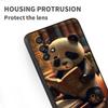 Cartoon Anime Panda Cute For Samsung A41 A35 A34 A33 A32 A25 A24 A23 A21s A06 A05 A04 A03 Note 10 20 Ultra 5G Black Phone Case