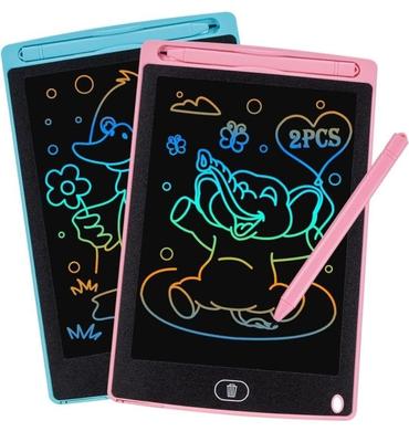 2 X 8.5-Inch LCD Writing Tablets - Colorful, Erasable, and Reusable - Ideal Educational Toy for Children Aged 2 To 7!