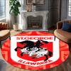 1 stuk Voetbalteam (64) Ontwerp Gedrukt Gebied Rond Tapijt voor Slaapkamer Woonkamer Huisdecoratie Vloerkleden Mat Antislipmat Tapijt voor Bedside