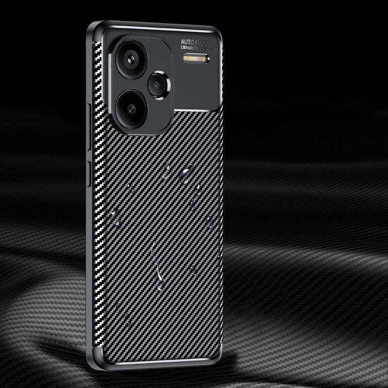 Luxus Business Case für Redmi Note 13 Pro Plus Hülle Redmi Note 13 Pro+ 5G Hülle Karbonfaser Rückseite Funda Redmi Note 13 Pro Plus