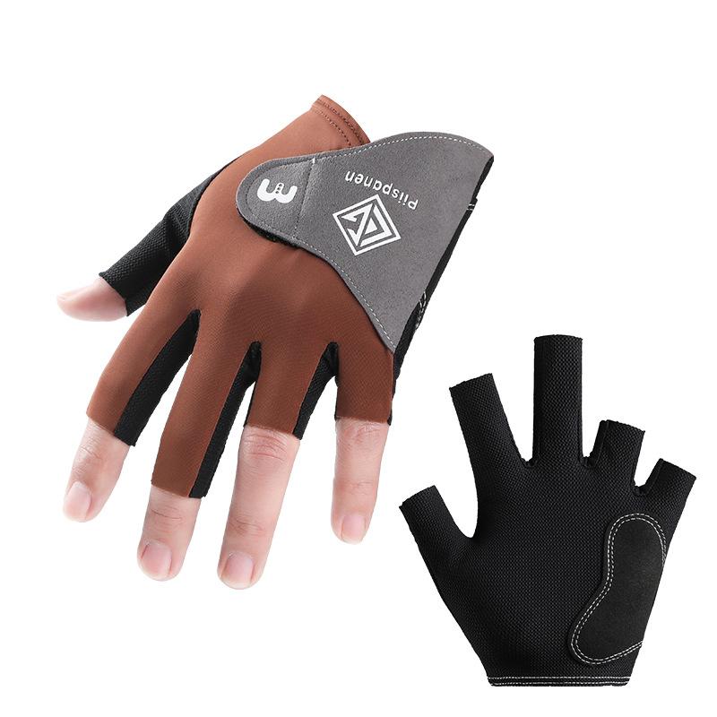 Billiards Gloves High End Three Finger Gloves with Finger Exposed Anti Slip Wear Resistant Ice Silk Breathable