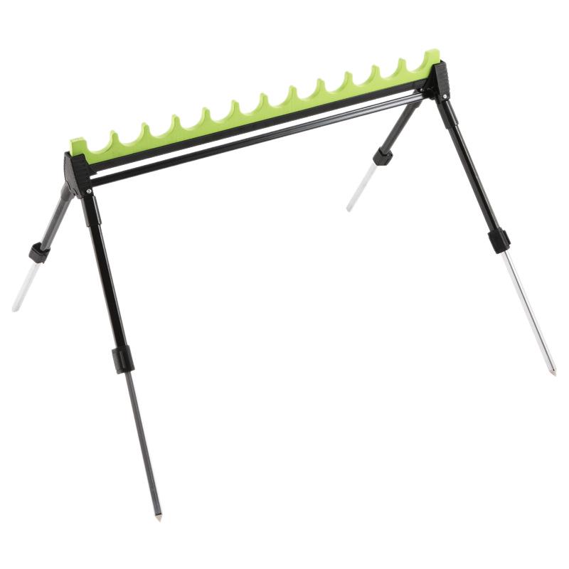 Portable Folding Dual-Use Fishing Rod Holder: Multi-Hole Retractable Stake for Sea and Hand Rods