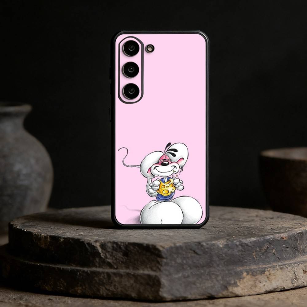 cartoon Diddl Mouse Phone Case For Samsung Galaxy A13,21s,22,31,32,52,53,71,72,73,Soft Black Cover