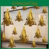Vánoční dekorace Sváteční mini stromek Hvězda Sněhová vločka Slavnostní závěsná dekorace