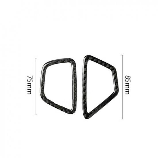 For BMW 5 Series G30 2018-20 Real Carbon Fiber Upper Air Vent Outlet Cover Trim