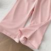 New Summer Outfit For Girls: Short-Sleeve Bell-Bottom Pants Two-Piece Set Stylish Baby Homewear Lightweight