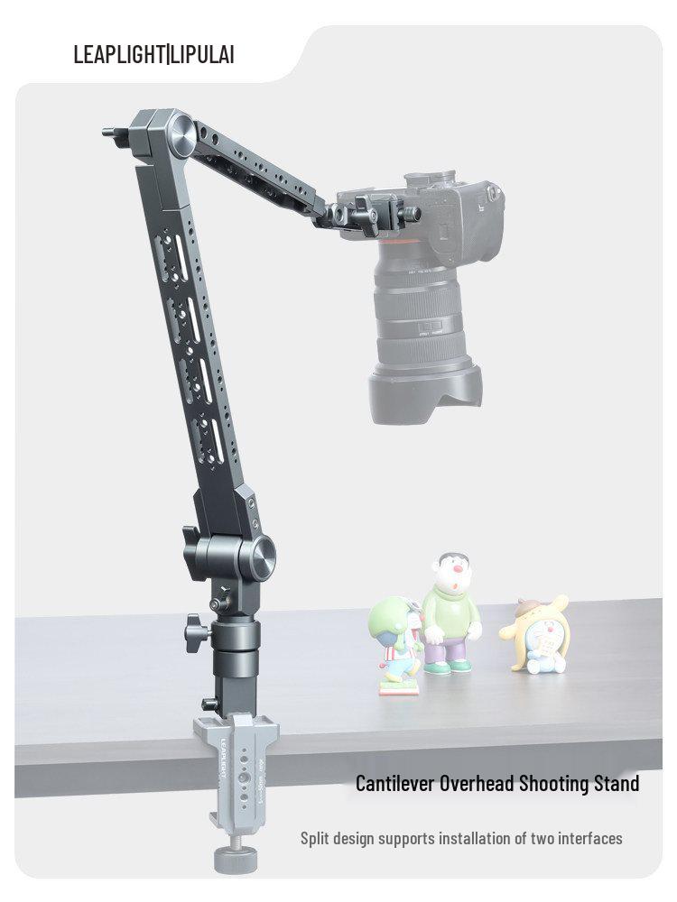 Aluminum Alloy 360° Rotating Cantilever Camera/Tablet/Phone Desktop Stand Cantilever Bracket