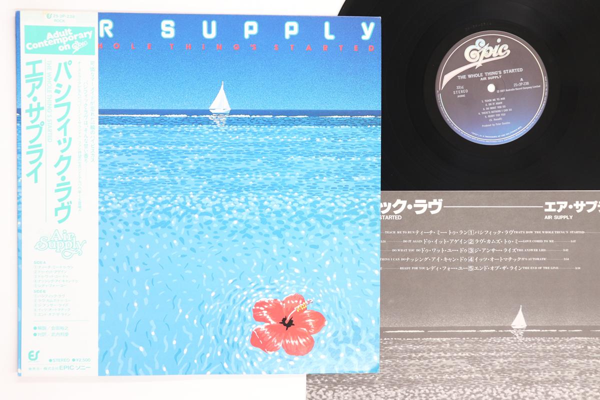 

LP Record AIR SUPPLY - Whole Thing s Started 253P238 EPIC 1980 Japan Obi Rock Used