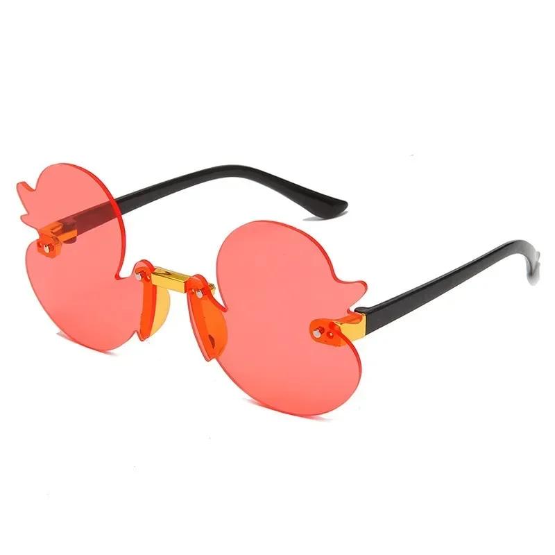 

Sunshade Glasses Fashionable Sunglasses Rimless Sunglasses Children s Sunglasses красный
