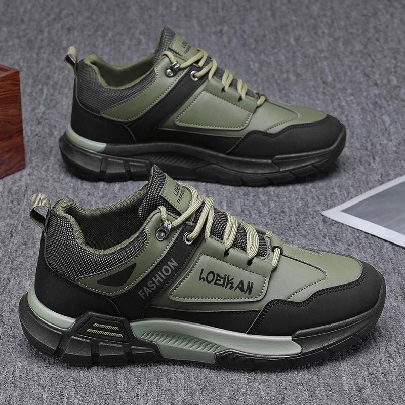 

2025 spring new casual sports shoes outdoor mountaineering board shoes non-slip and wear-resistant tooling shoes popular large size 44 зелений