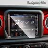 For JEEP Wrangler JL Gladiator JT 2018 - 2023 Navigation Screen Film GPS Tempered Glass Protective Film Interior Accessories