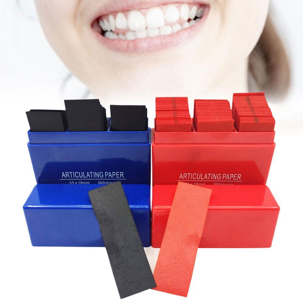 Teeth Care Whitening Dentist Tools 55*18m Dropship PIORPOY 300Pcs Occlusive Paper Dental Articulating Orthodontic Strip Paper