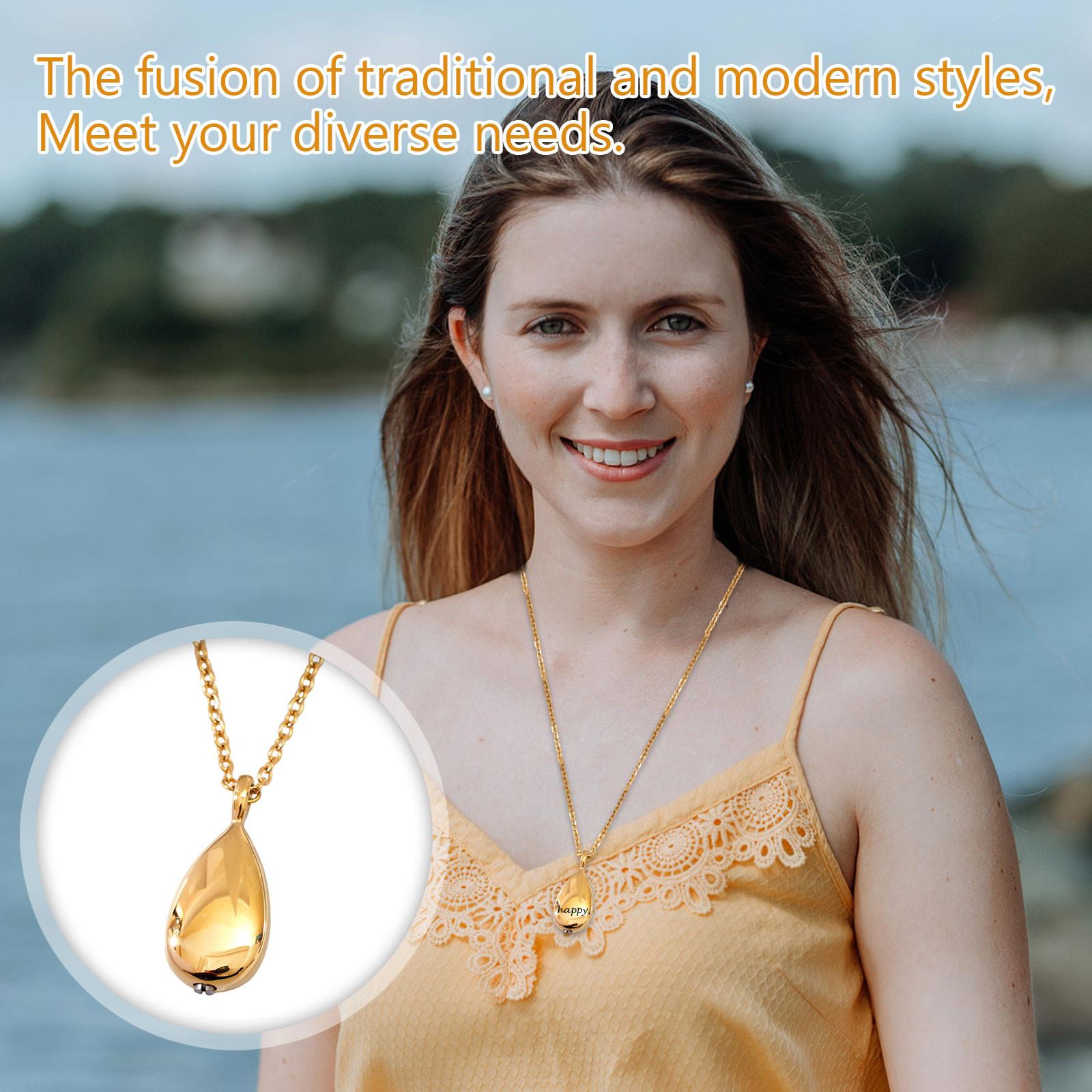 

Резная Индивидуальная Персонализированная Подвеска для Праха Питомца, Подвеска для Духов One Size золотой