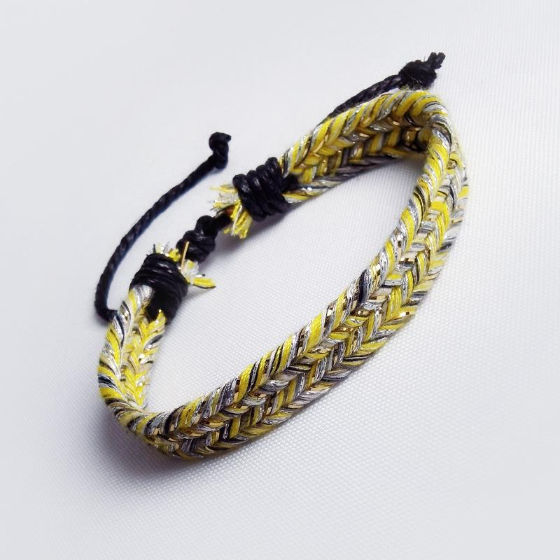 Handgefertigtes fünf-farbiges gewebtes Armband: Original japanisches trendiges Modeaccessoire