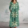 Women's Fashion Dress Spring V-neck Long Sleeve Dress
