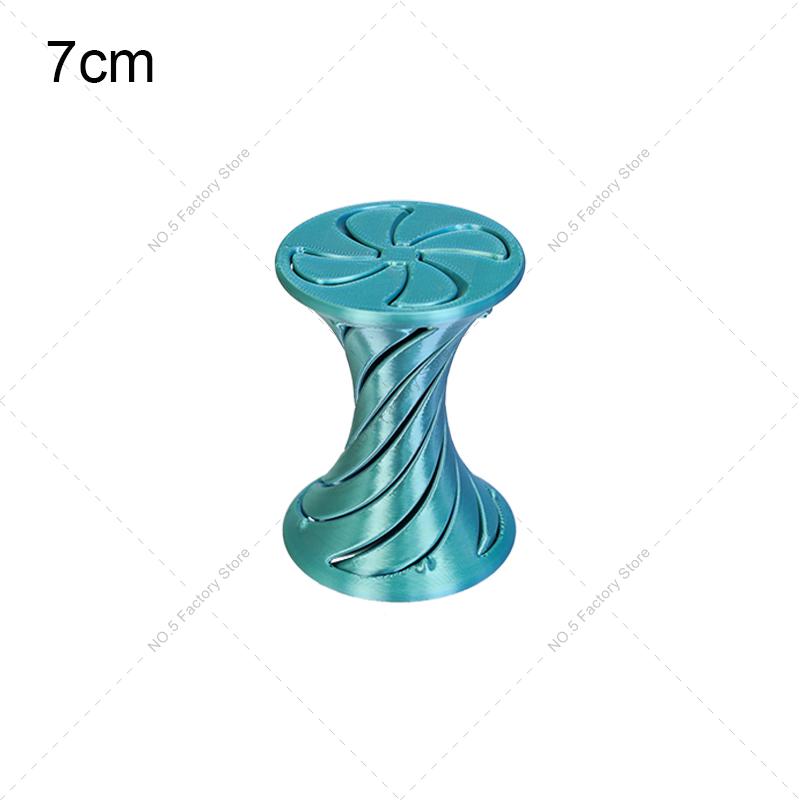 3D Printed Mini Spiral Cone Impossible Pyramid Passthrough Fidget Toy Stress Relief Screw Toys Christmas Tree Desktop Decoration
