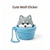 3D Printed Keycap Clicker Pendant Key Ring Lucky Cat Key Chain  Cartoon Animals