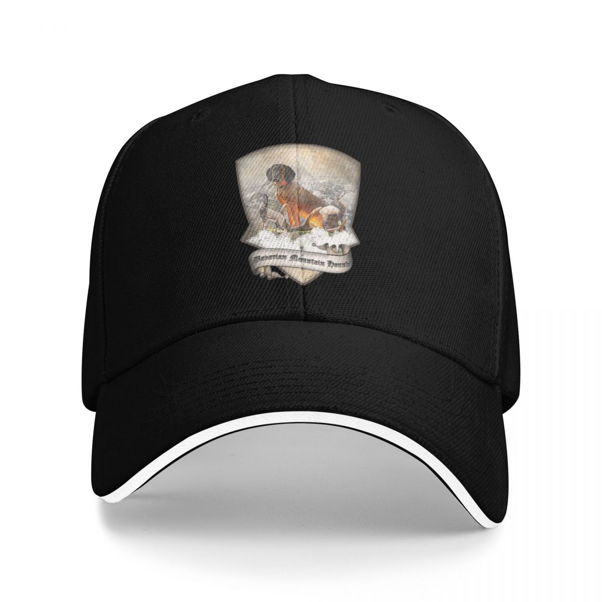 Bavarian Mountain Hound Art Baseball Cap Sunhat Military Tactical Cap Custom Hat Womens Unisexs