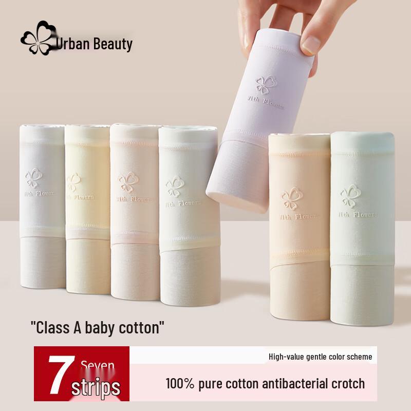 Cosmo Lady Women's 7-Pack Baby Cotton Antibacterial Briefs